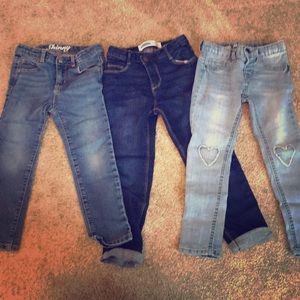 Never worn 5T girl jeans. $15